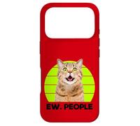 Carcasa para iPhone 17 Pro Funny Meow Surprised Cat, EW. People Illustration Graphic