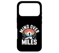 Carcasa para iPhone 17 Pro Funny Mind Over Miles Diciendo Motivación del Corredor