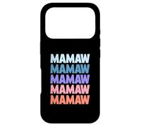 Carcasa para iPhone 17 Pro Funny Modern Repeated Text Design Mamaw Grandmother