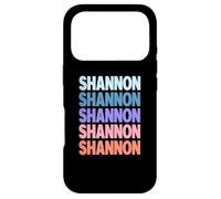 Carcasa para iPhone 17 Pro Funny Modern Repeated Text Design Shannon