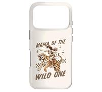 Carcasa para iPhone 17 Pro Funny Mom Tiger Riding. Western Cowboy Mama of The Wild One