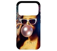 Carcasa para iPhone 17 Pro Funny Mona Lisa Chicle Leonardo da Vinci