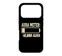 Carcasa para iPhone 17 Pro Funny Negative Aura Points Farming Aura Meter Minus 10,000