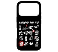 Carcasa para iPhone 17 Pro Funny Nerd Iconic Pop Rock Bandas de los 80 Blanco