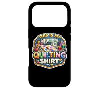 Carcasa para iPhone 17 Pro Funny Quilter Lover Cita Diciendo Frase This Is My Quilting