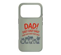 Carcasa para iPhone 17 Pro Funny Raccoon Dad Yelling Raccoons Father's Day