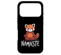 Carcasa para iPhone 17 Pro Funny Red Panda Namaste Yoga Humor Fire Fox For Women Girls