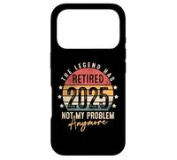 Carcasa para iPhone 17 Pro Funny Retirement Retro Vintage The Legend Has Retired 2025