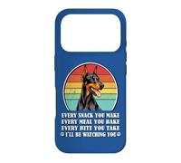 Carcasa para iPhone 17 Pro Funny Retro Vintage Every Snack Doberman Pinscher Dog Lover