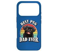 Carcasa para iPhone 17 Pro Funny Retro Vintage Mens Best Dad Black Pug Lover