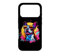Carcasa para iPhone 17 Pro Funny Retro Vintage Mens Womens 80s 90s Boston Terrier Lover