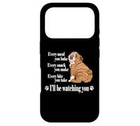 Carcasa para iPhone 17 Pro Funny Retro Vintage Snack Make Meal Bake English Bulldog