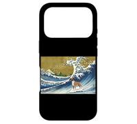 Carcasa para iPhone 17 Pro Funny Retro Vintage Surfing A Wave Boxer Dog Breed Lover