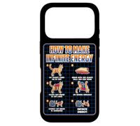 Carcasa para iPhone 17 Pro Funny Science Sarcasmo Hypothesis Infinite Energy Loop Cat