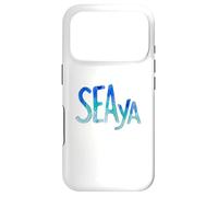 Carcasa para iPhone 17 Pro Funny Sea Ya Sea Glass Watercolor Cute Beach Lovers