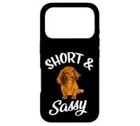 Carcasa para iPhone 17 Pro Funny Short & Sassy Long Haired Dachshund Lover