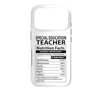 Carcasa para iPhone 17 Pro Funny Special Education Teacher Nutrition Facts Label