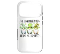 Carcasa para iPhone 17 Pro Funny St Patricks GNOME Irish The Leprechauns Made Me Do It