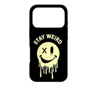 Carcasa para iPhone 17 Pro Funny Stay Weird Smile Design Gift Men Women Kids Girls