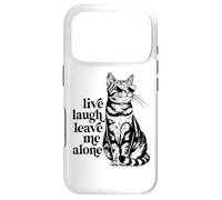 Carcasa para iPhone 17 Pro Funny Sunglasses Live Laugh Leave Me Alone Tabby Cat Lover
