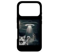 Carcasa para iPhone 17 Pro Funny Surprised Cat Selfie with Sasquatch - Bigfoot Adventur