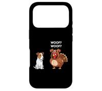 Carcasa para iPhone 17 Pro Funny Thanksgiving Russell Terrier and Turkey