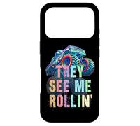 Carcasa para iPhone 17 Pro Funny They See Me Rollin 'This Kid Loves Hate Monster Trucks