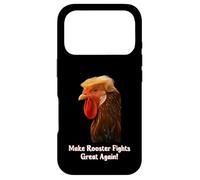 Carcasa para iPhone 17 Pro Funny Trump Meme Rooster Roosters Fight Farm Farmer Joke