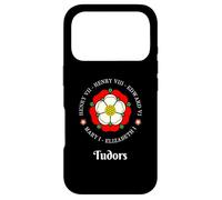 Carcasa para iPhone 17 Pro Funny Tudor Kings Queens Monarchs Historia Inglesa Rosa