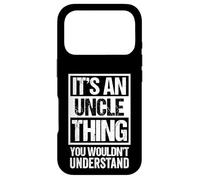 Carcasa para iPhone 17 Pro Funny Uncle Saying for Best Uncle Ever An Uncle Thing