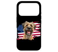 Carcasa para iPhone 17 Pro Funny USA Flag 4th July Fourth America Border Terrier Lover