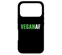Carcasa para iPhone 17 Pro Funny Vegan AF Plant Based Vegetarian Keto Organic Diet