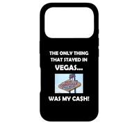 Carcasa para iPhone 17 Pro Funny Vegas Gambling Perdedor Mi Efectivo se quedó en Las Vegas