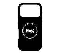 Carcasa para iPhone 17 Pro Funny What IFS One Word Cita para La Gente Gracioso Hey Wah