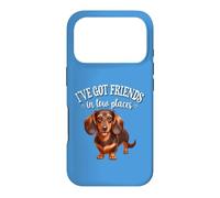 Carcasa para iPhone 17 Pro Funny Womens Friends In Low Places Brown Dachshund Lover