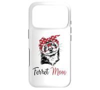 Carcasa para iPhone 17 Pro Funny Womens Girls Glasses Bandana Mom Ferret Lover