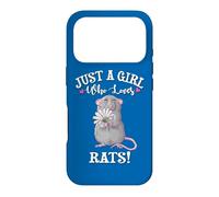 Carcasa para iPhone 17 Pro Funny Womens Kids Just A Girl Who Loves Rat Lover