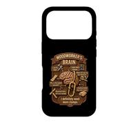 Carcasa para iPhone 17 Pro Funny Woodworker Brain Woodworking Humor Carpenter