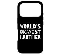 Carcasa para iPhone 17 Pro Funny World'S Okayest Brother Sarcastic Humor Sibling