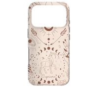 Carcasa para iPhone 17 Pro Galaxy Moon Phases Celestial Cute Zodiac Sign Capricorn