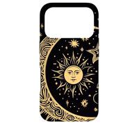 Carcasa para iPhone 17 Pro Galaxy Night Sky Moon Lunar Stars Sun Love