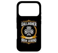Carcasa para iPhone 17 Pro Gallagher Irish Legend Vintage Shamrock Apellido