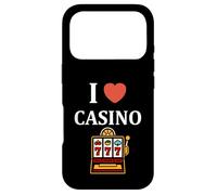 Carcasa para iPhone 17 Pro Gambling Win Jackpot Luck Gambler i Love Casino