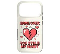 Carcasa para iPhone 17 Pro Game Over You Stole My Heart Pixel Gamer