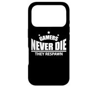 Carcasa para iPhone 17 Pro Gamers Never Die They Respawn