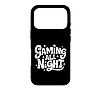 Carcasa para iPhone 17 Pro Gaming All Night Funny Gamer Joke For Late Night Gamers