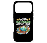 Carcasa para iPhone 17 Pro Gancho de Alfombra: Happy Rug Hookers Wool The World