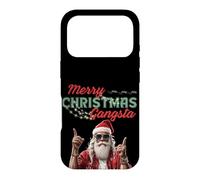 Carcasa para iPhone 17 Pro Gangsta Santa Feliz Navidad Divertidas Vibes Festivas