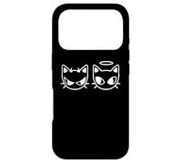 Carcasa para iPhone 17 Pro Gatito Tomcat Angel and Devil de los años 90