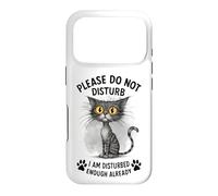 Carcasa para iPhone 17 Pro Gato Gracioso ya Molesto Déjame Solo Kitty